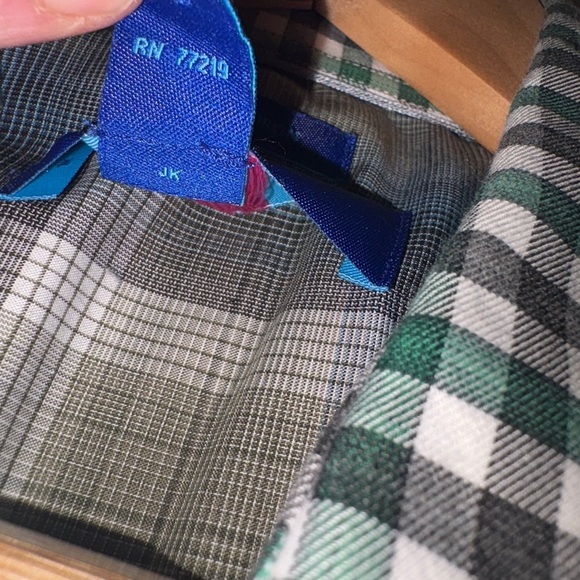 Egara XL Green Checkered Button Down Long Sleeve Shirt - Picture 10 of 12